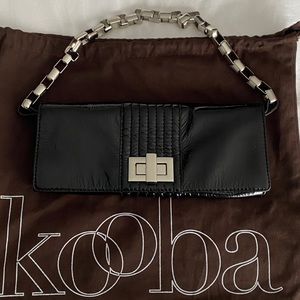 Kooba Black Patent Leather clutch